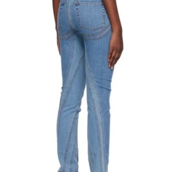 Thierry Mugler Spral panel skinny jeans ,size  40/8 - Picture 1 of 9